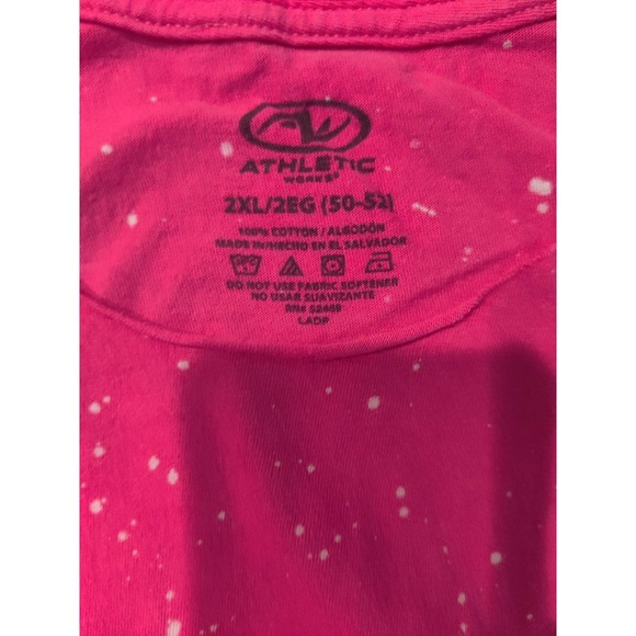 Athletic WorksJefa Distressed t-shirt Pink Size 2XL Preowned #1208 - Picture 5 of 5